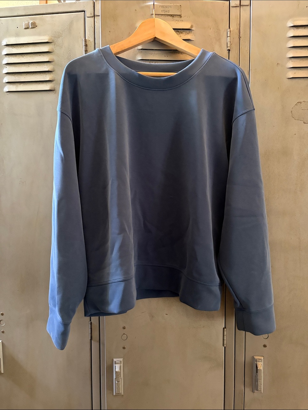 a new day Blue Crewneck Sweatshirt